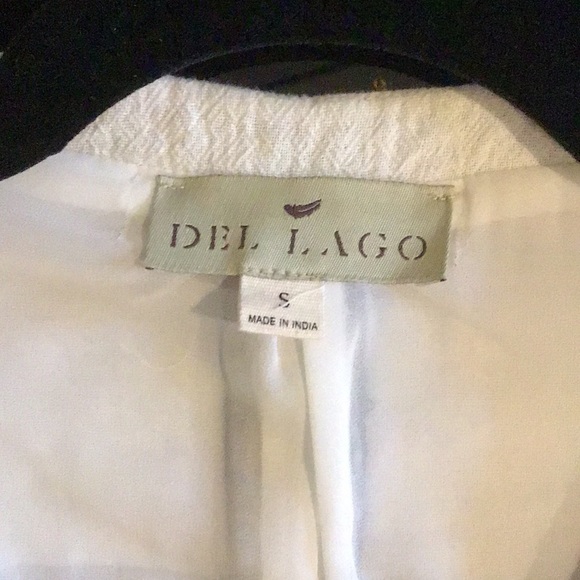 Del Lago sz s beaded and embroidered off white top - Picture 8 of 8